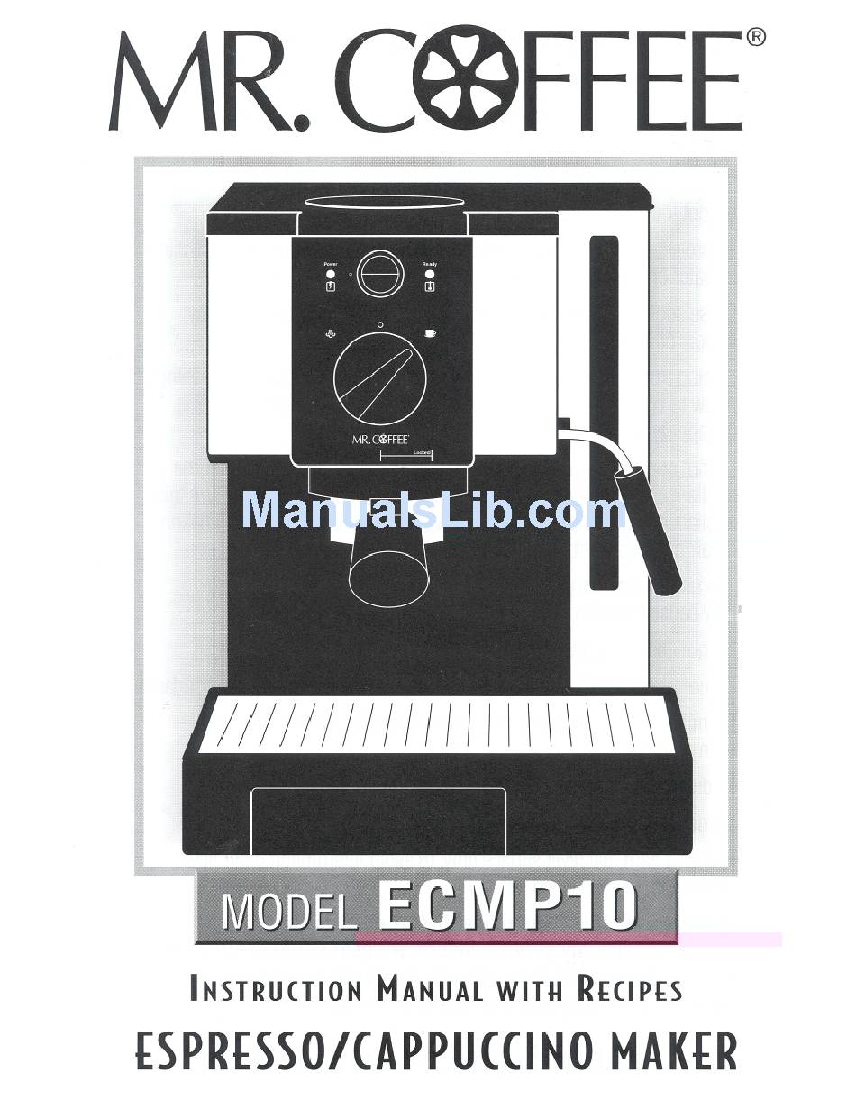 MR. COFFEE ECMP10 INSTRUCTION MANUAL Pdf Download | ManualsLib