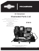 Briggs & Stratton PROSERIES 074010 Illustrated Parts List