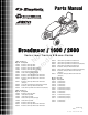 Briggs & Stratton 1600 Parts Manual