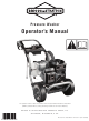 Briggs & Stratton 2900 PSI Operator's Manual