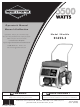 Briggs & Stratton 01655-3 Operator's Manual