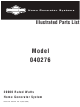 Briggs & Stratton 40276 Illustrated Parts List
