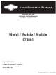 Briggs & Stratton 76001 Illustrated Parts List