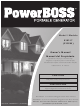 PowerBoss PowerBoss 30217 Owner's Manual