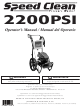Briggs & Stratton SpeedClean 020261-0 Operator's Manual