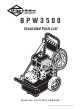 Briggs & Stratton BPW3500 Illustrated Parts List
