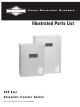 Briggs & Stratton 71021 Illustrated Parts List