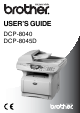 Brother DCP 8045D User Manual