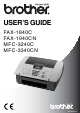 Brother FAX-1840CN User Manual
