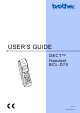 Brother DECT BCL-D70 User Manual