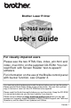 Brother HL-7050 Series User Manual
