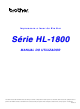 Brother Series HL-1800 Manual Do Usuário