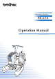 Brother 884-T05 Operation Manual