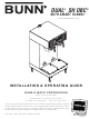 Bunn DUAL SH DBC WITH SMART FUNNEL DUAL068000 Installation And Operating Manual