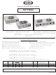 Cadco HOT PLATES CDR-1T Product Specification Sheet