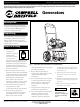 Campbell Hausfeld GN30c502AC Operating Instructions Manual