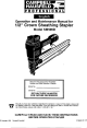 Campbell Hausfeld IN186001AV Operation And Maintenance Manual