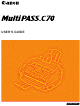 Canon MultiPASS C70 User Manual