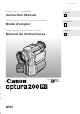Canon OPTURA200 MC Instruction Manual
