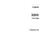 Canon S900 - S 900 Color Inkjet Printer Quick Start Manual