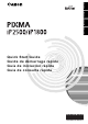 Canon PIXMA IP1800 Quick Start Manual