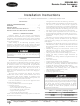 Carrier 00EFN900003000A Installation Instructions Manual