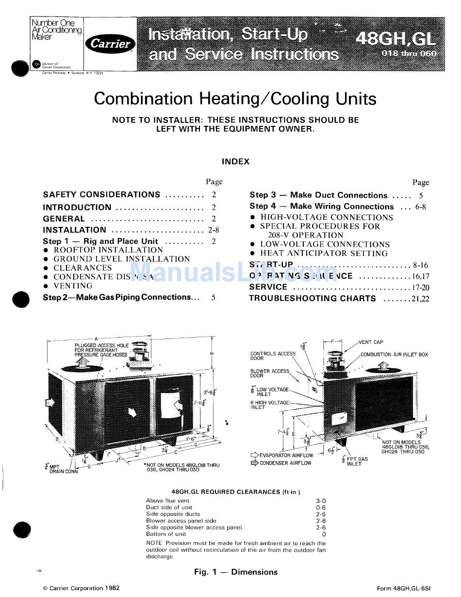 Carrier 48fc Installation Manual