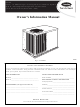 Carrier Base 50ZPA Owner's Information Manual