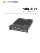 Carrier Access Bridge/Router 3104s Quick Start Manual