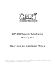 Cary Audio Design SLP-308 Operation And Installation Manual
