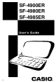 Casio SF-4900ER User Manual