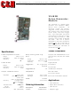 C&H Pulse Generator Module VX462B Specifications