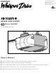 Chamberlain WHISPER DRIVE Security+ HD900D Owner's Manual