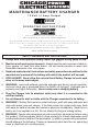 Chicago Electric 94533 Operating Instructions