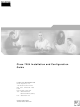 Cisco Router Cisco 7204 Installation And Configuration Manual