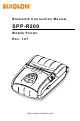 BIXOLON SPP-R200 Connection Manual