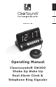 ClearSounds SW200 Operating Manual