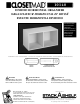 Closet Maid Divided Horizontal Organizer 10140 Instruction Sheet