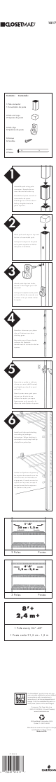 Closet Maid Indoor Furniture 1017 Owner's Manual