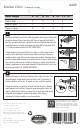 Closet Maid Indoor Furniture 6620 Instruction Sheet