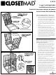 Closet Maid Large Trash Bag Holder 3025 Installation Instructions
