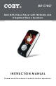 Coby C7097 - 2 GB Digital Player Instruction Manual
