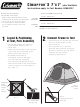 Coleman 9260D727 Instructions