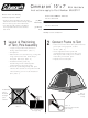 Coleman Cimmar 9260C727 Installation Instructions