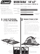 Coleman MONTANA 14'x7' Installation Manual