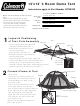 Coleman Room Dome Tent Installation Instructions