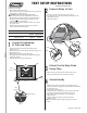 Coleman 2000007826 Setup Instructions