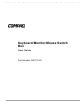 Compaq Keyboard/Monitor/Mouse Switch Box User Manual