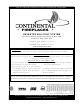 Continental Fireplaces CVF36N Installation And Operation Instructions Manual