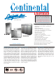 Continental Refrigerator Designer Line DL1WI-SS-E Specification Sheet